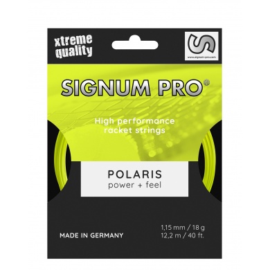 Signum Pro Sznur Tenisowy Polaris (Trwałość+Siła) neonowy żółty 12m Zestaw